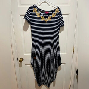 ✨ Simply Southern Striped Sequin Maxi Dress size large